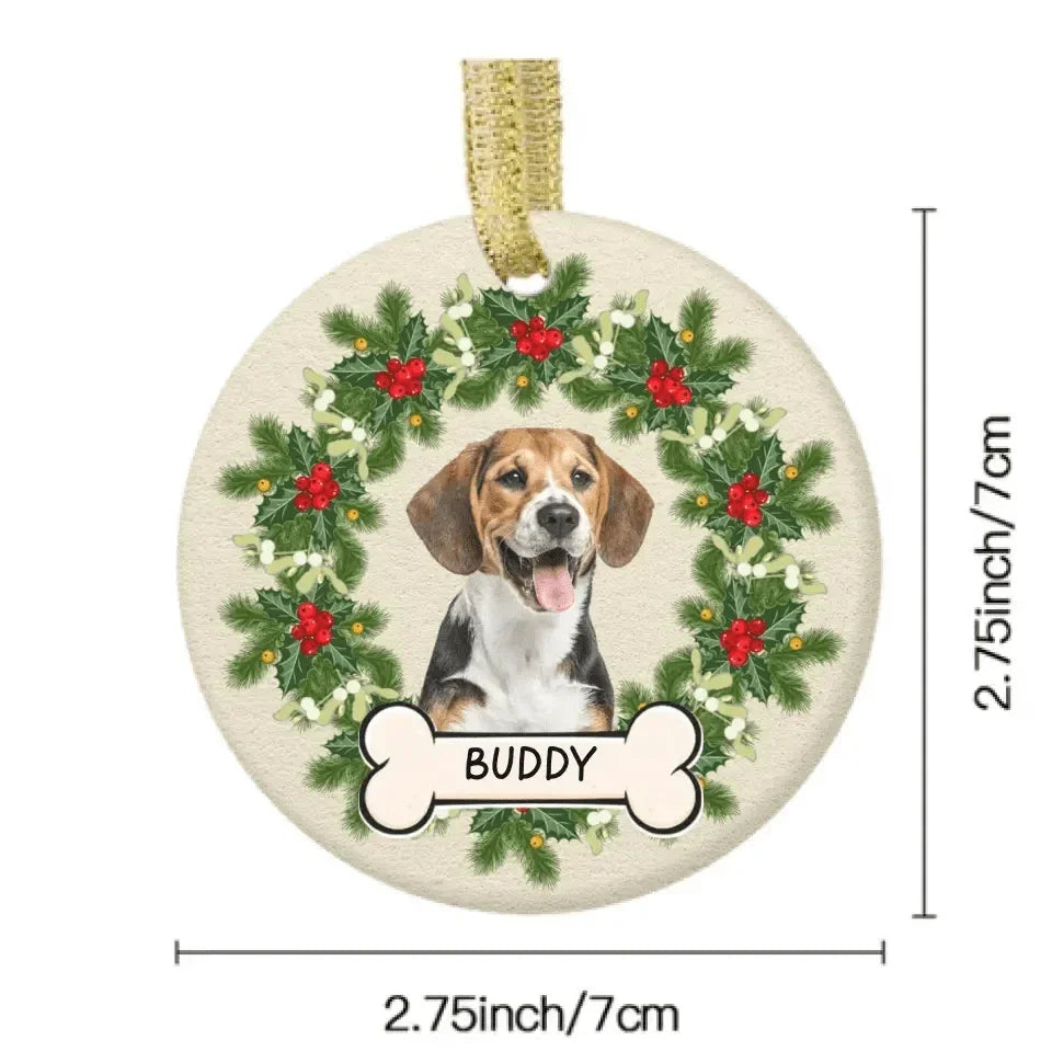 Custom Photo Dog Cat Ceramic Ornament - Joliny