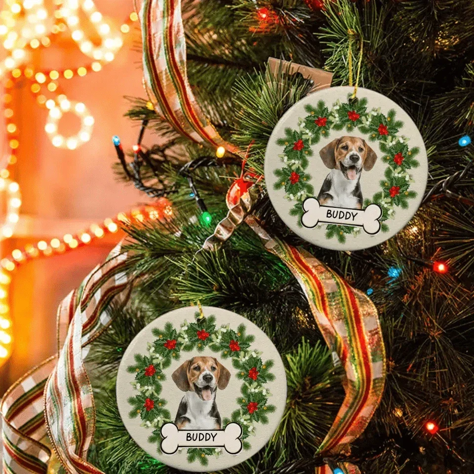 Custom Photo Dog Cat Ceramic Ornament - Joliny