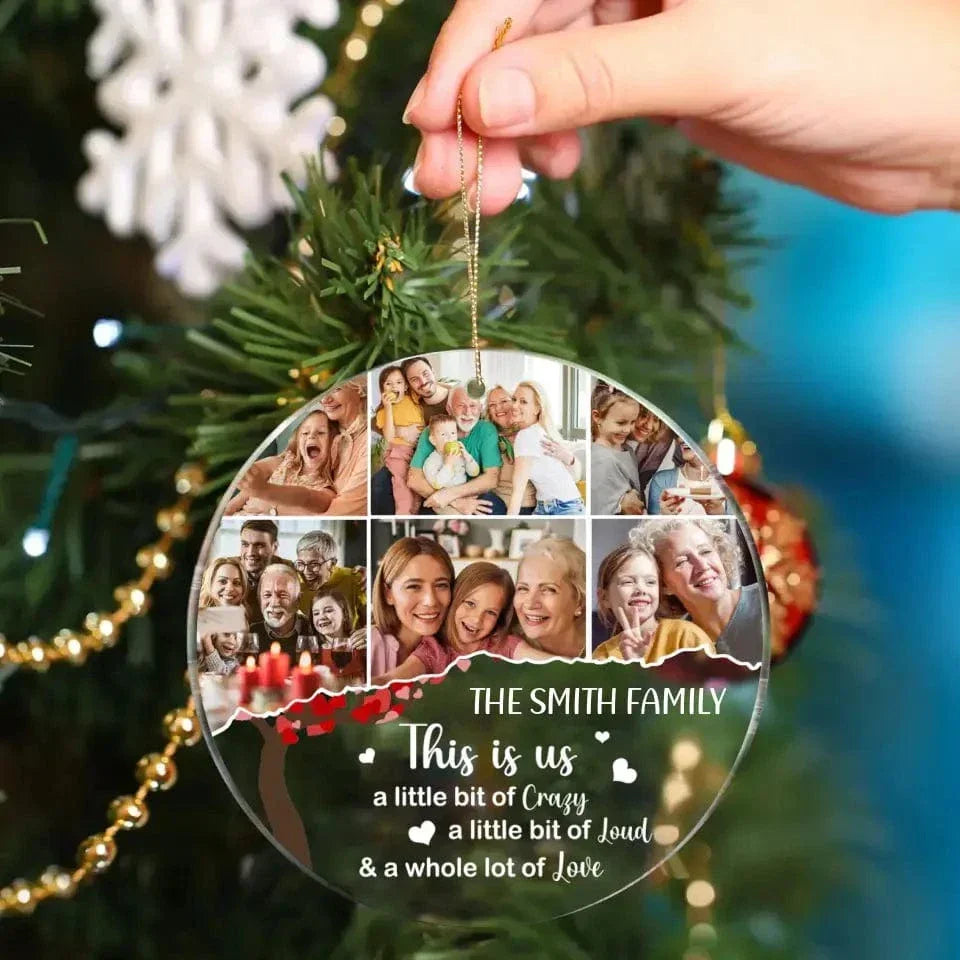 Custom Photo Family Tree Acrylic Ornament - Joliny