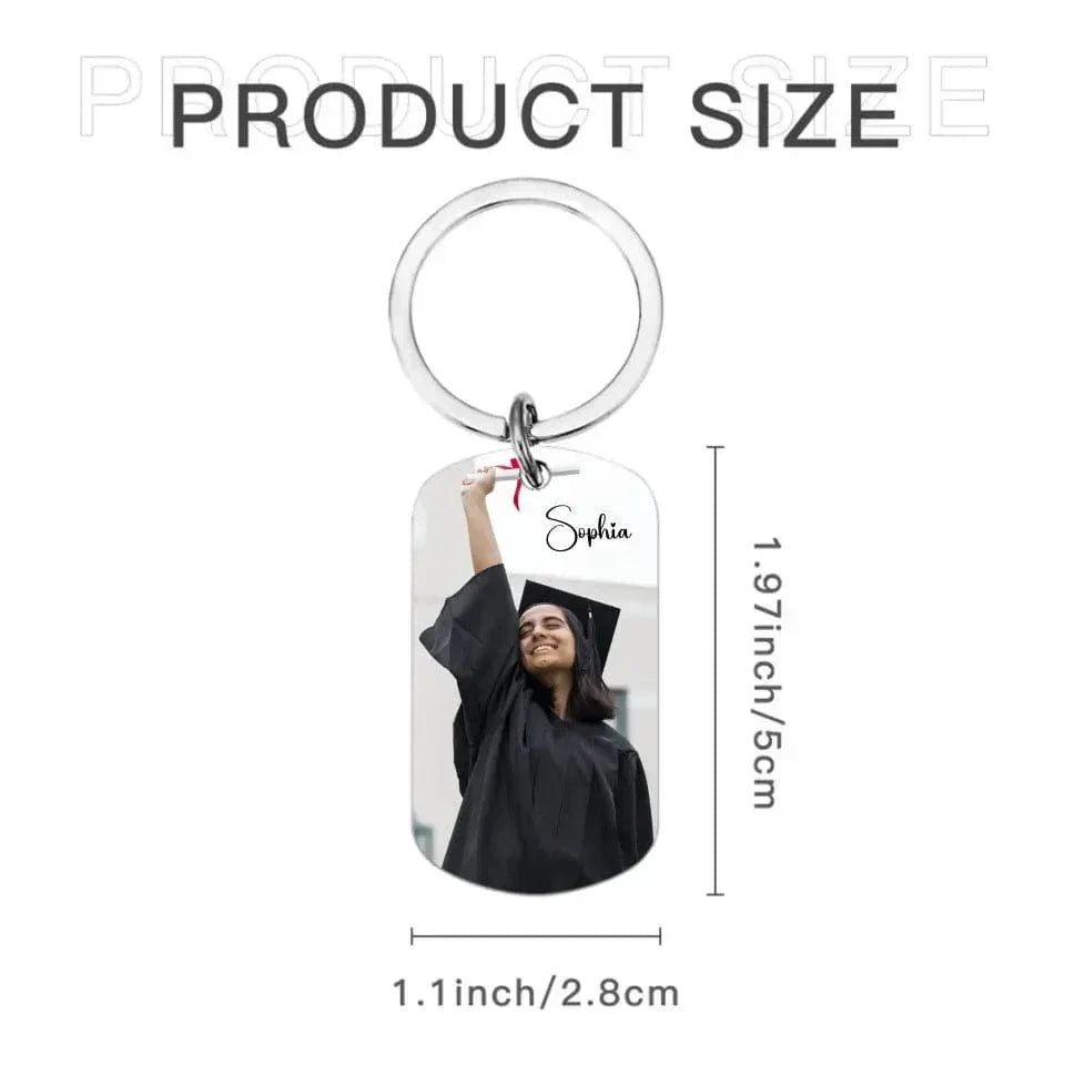 Custom Photo Graduation Keychain - It's Been Fun But I'm Glad We're Done - Gift For Graduates - Joliny