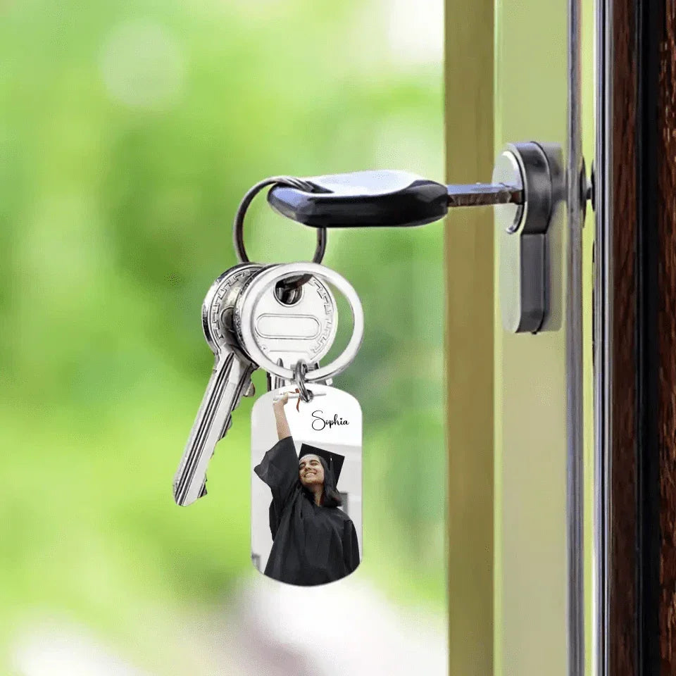 Custom Photo Graduation Keychain - It's Been Fun But I'm Glad We're Done - Gift For Graduates - Joliny