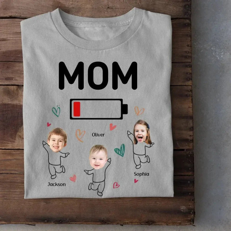 Custom Photo Mom Needs A Nap - Family Personalized Custom Unisex T-shirt - Gift For Mom Grandma - Joliny