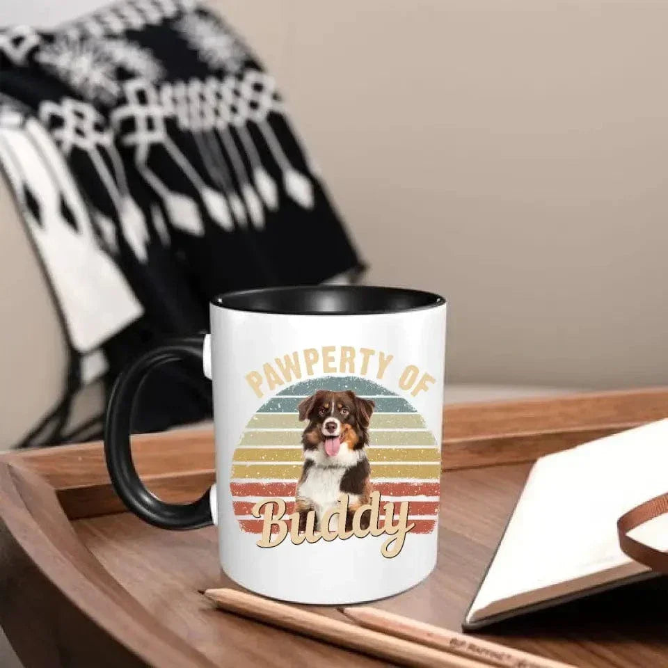 Custom Photo Pawperty Of - Gift For Dog Lovers - Personalized Mug - Joliny