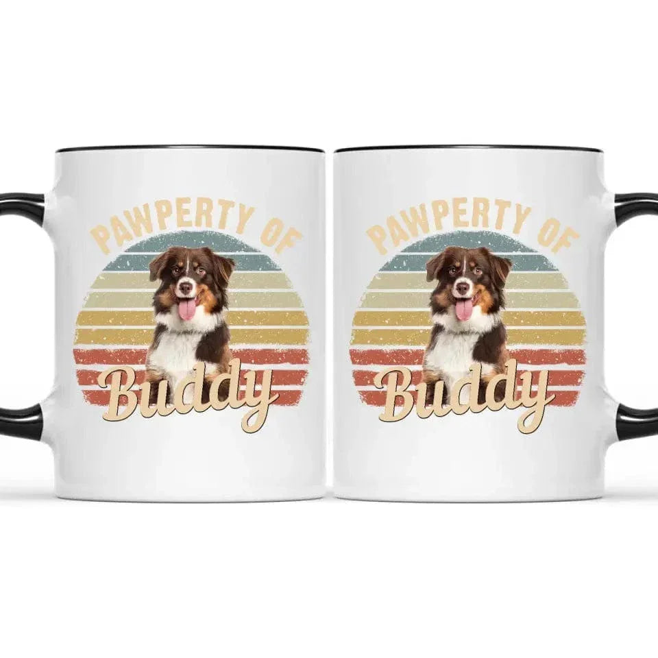 Custom Photo Pawperty Of - Gift For Dog Lovers - Personalized Mug - Joliny