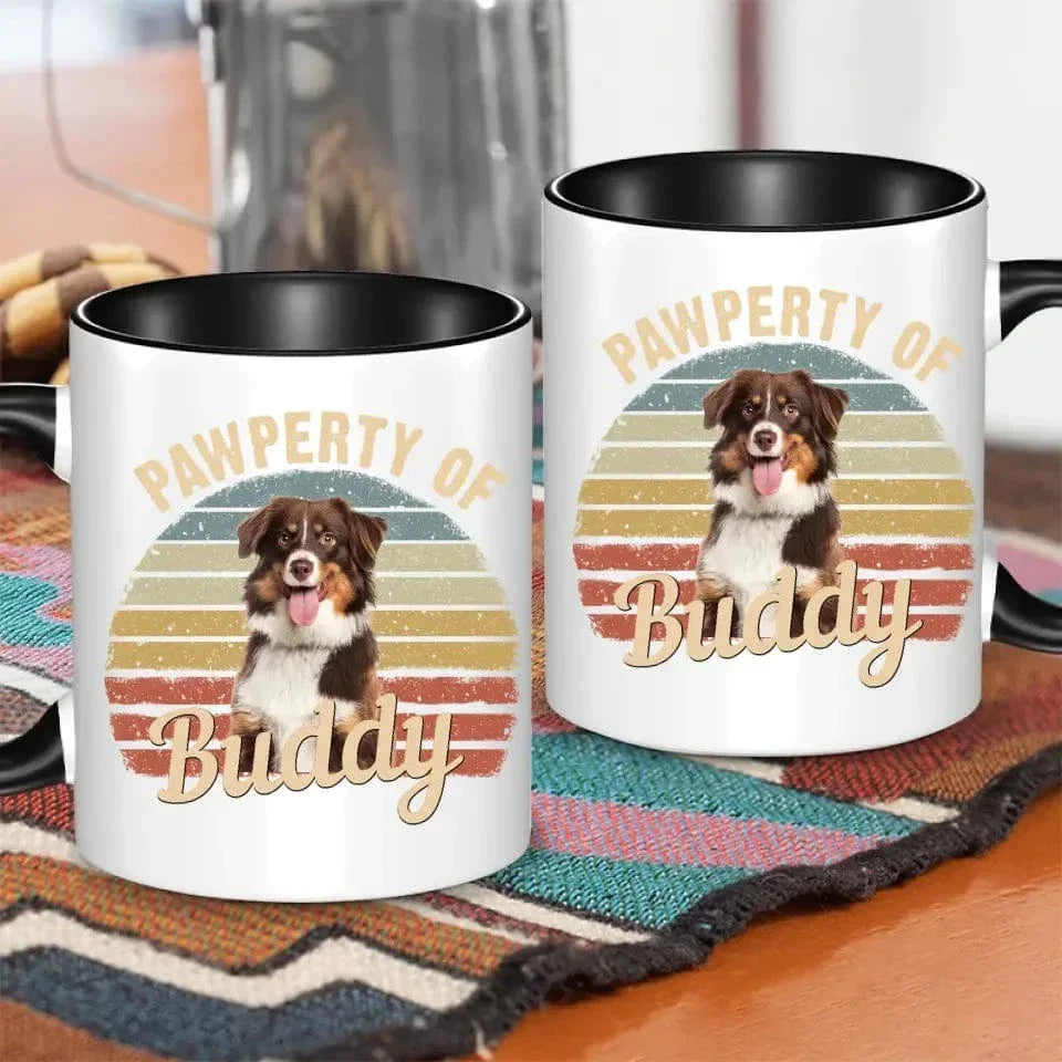 Custom Photo Pawperty Of - Gift For Dog Lovers - Personalized Mug - Joliny