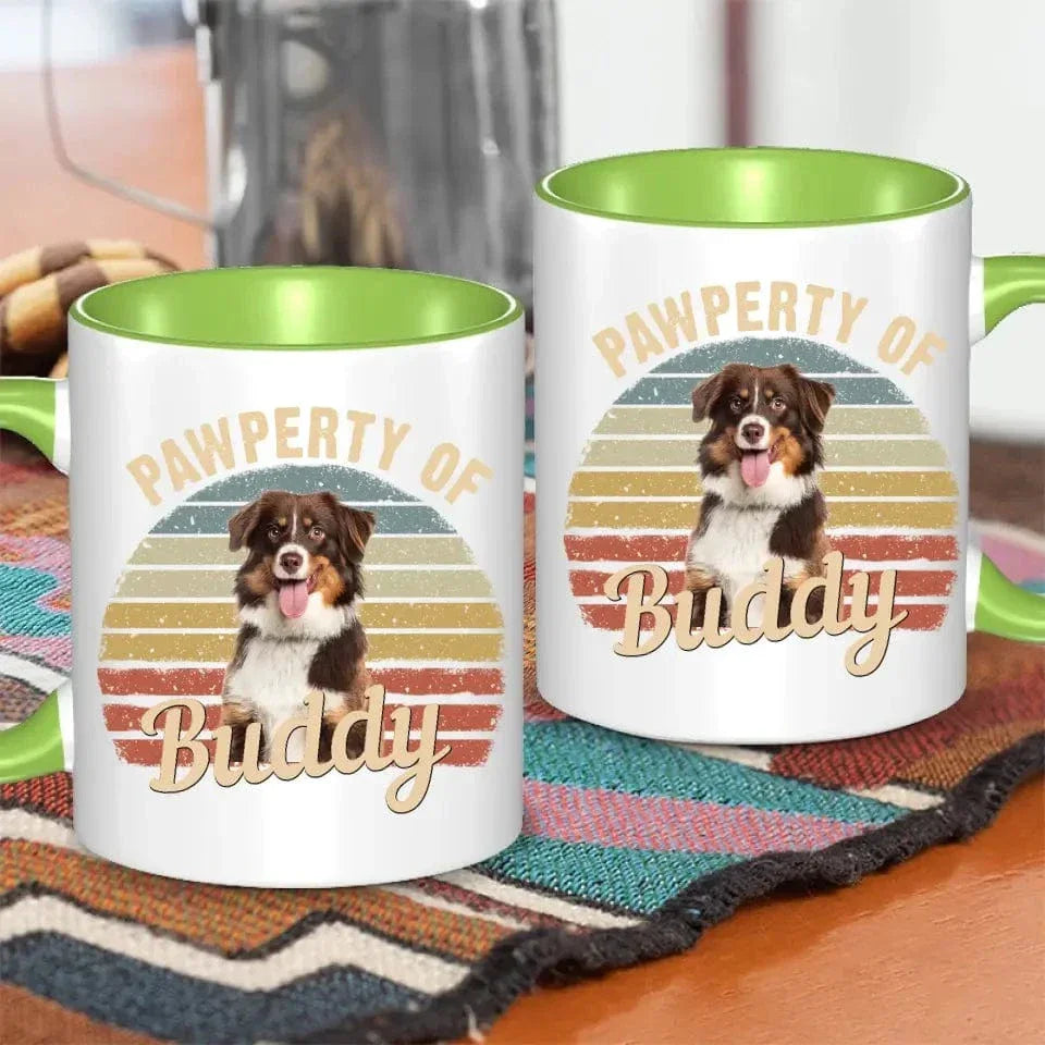 Custom Photo Pawperty Of - Gift For Dog Lovers - Personalized Mug - Joliny