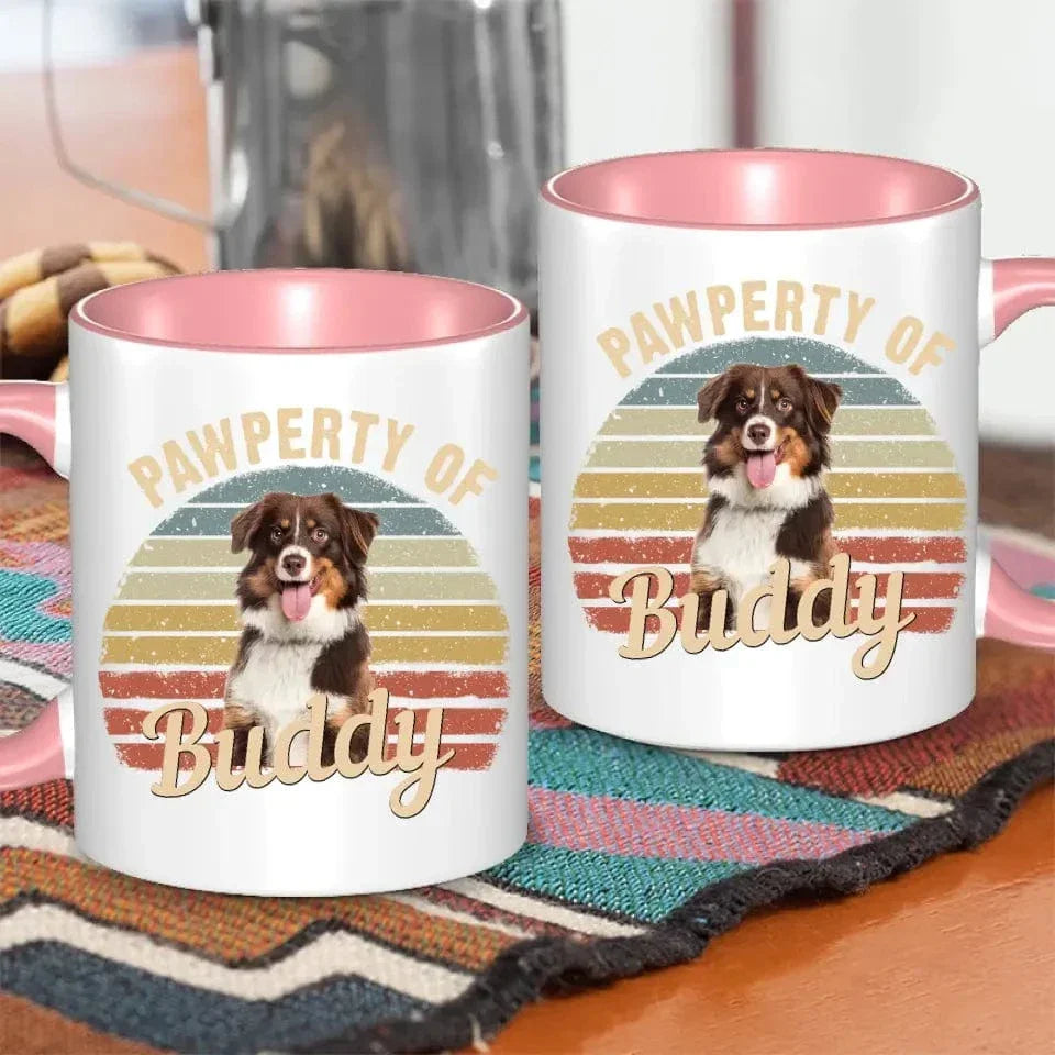 Custom Photo Pawperty Of - Gift For Dog Lovers - Personalized Mug - Joliny