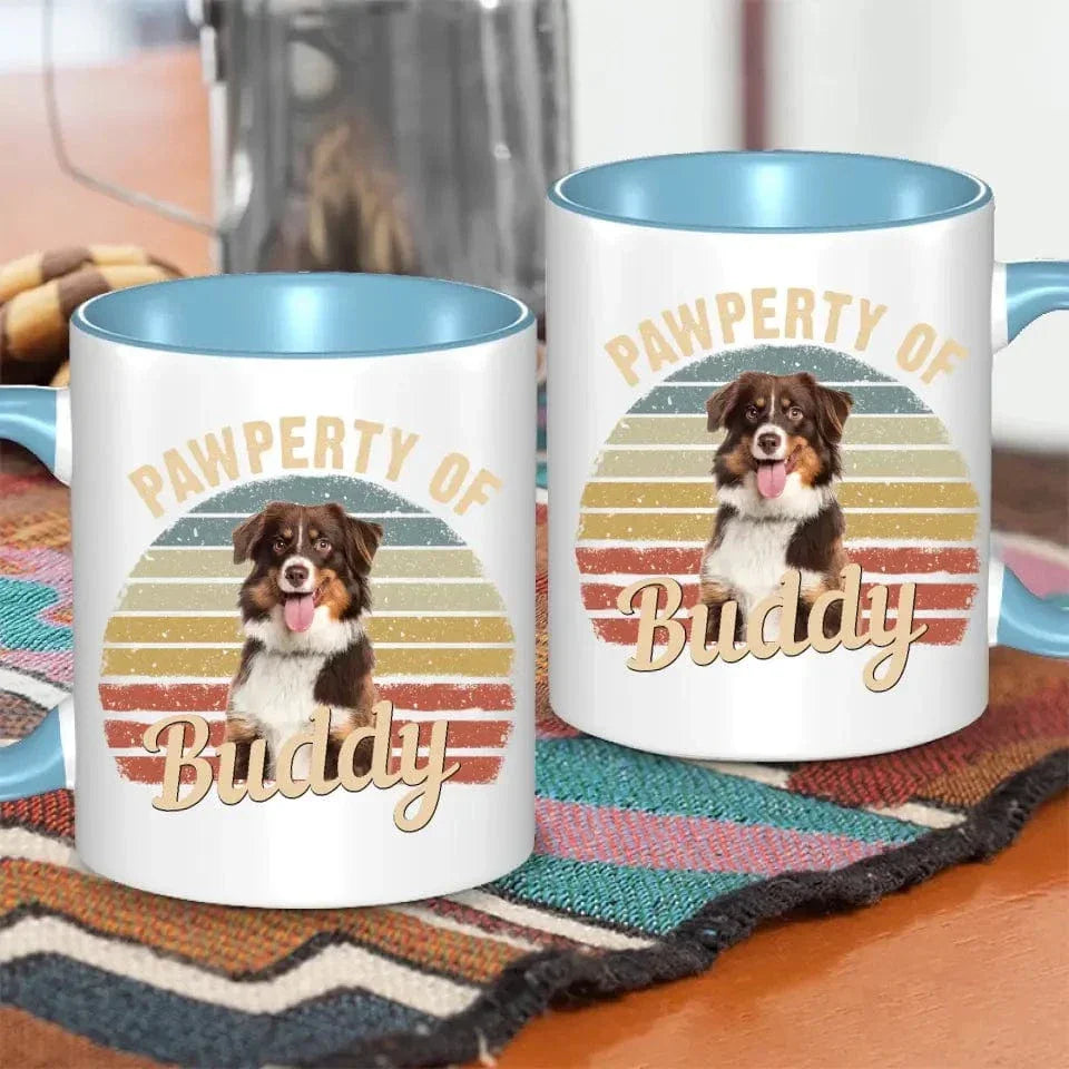 Custom Photo Pawperty Of - Gift For Dog Lovers - Personalized Mug - Joliny