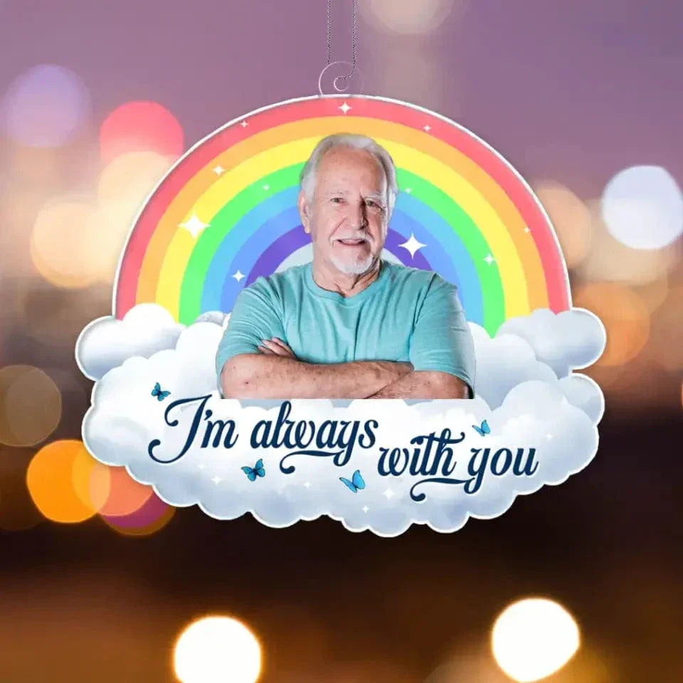 Custom Photo Personalized Acrylic Car Hanger - In Loving Memory - Memorial Gift For Pet, Family, Friends - Joliny