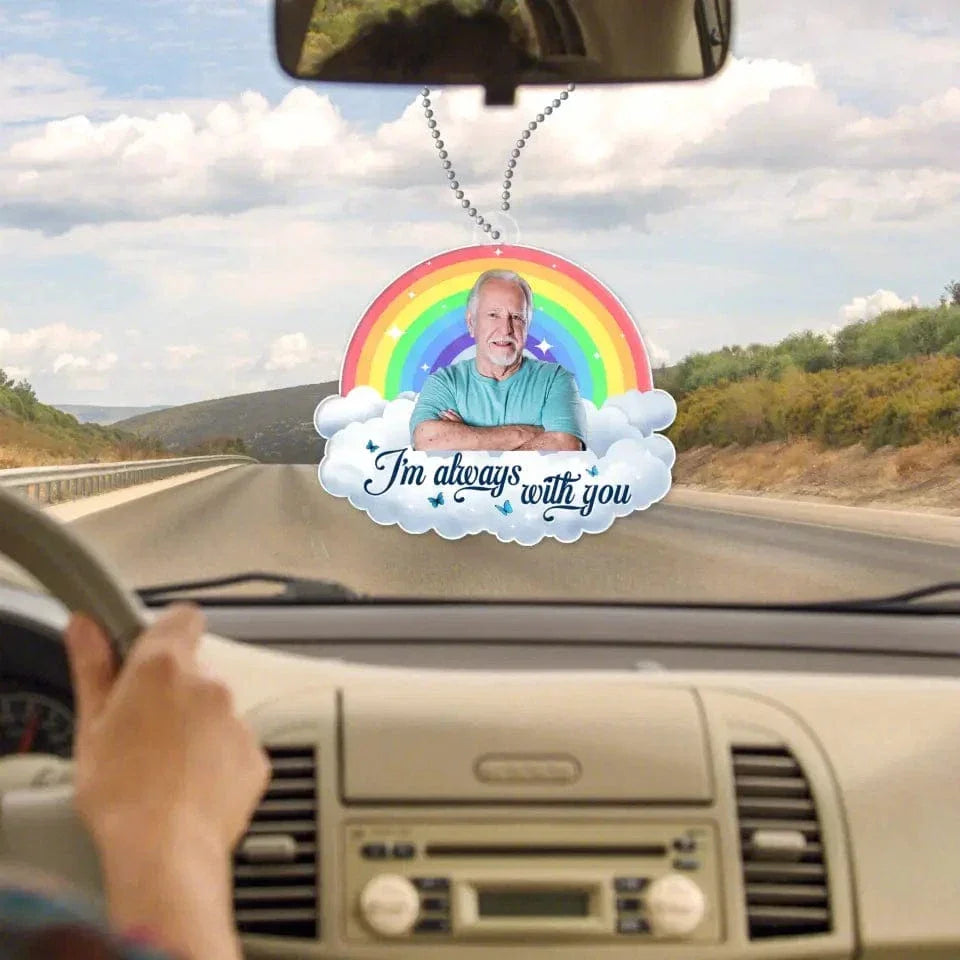 Custom Photo Personalized Acrylic Car Hanger - In Loving Memory - Memorial Gift For Pet, Family, Friends - Joliny