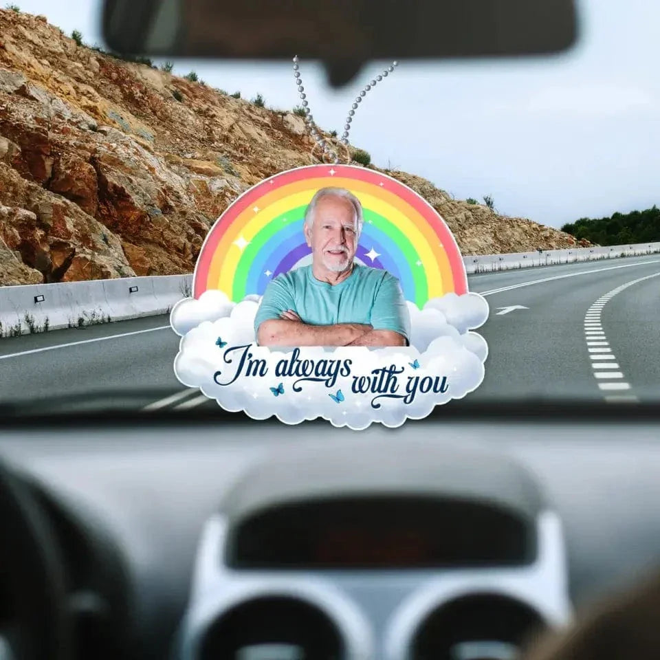 Custom Photo Personalized Acrylic Car Hanger - In Loving Memory - Memorial Gift For Pet, Family, Friends - Joliny