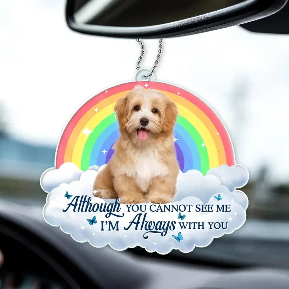 Custom Photo Personalized Acrylic Car Hanger - In Loving Memory - Memorial Gift For Pet, Family, Friends - Joliny