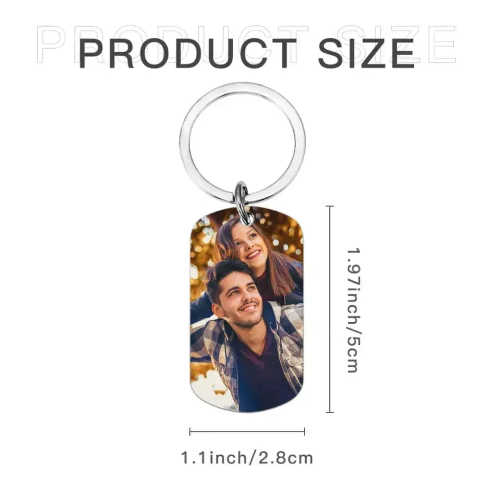 Custom Photo Personalized Keychain - We Will Still Be In Love - Joliny