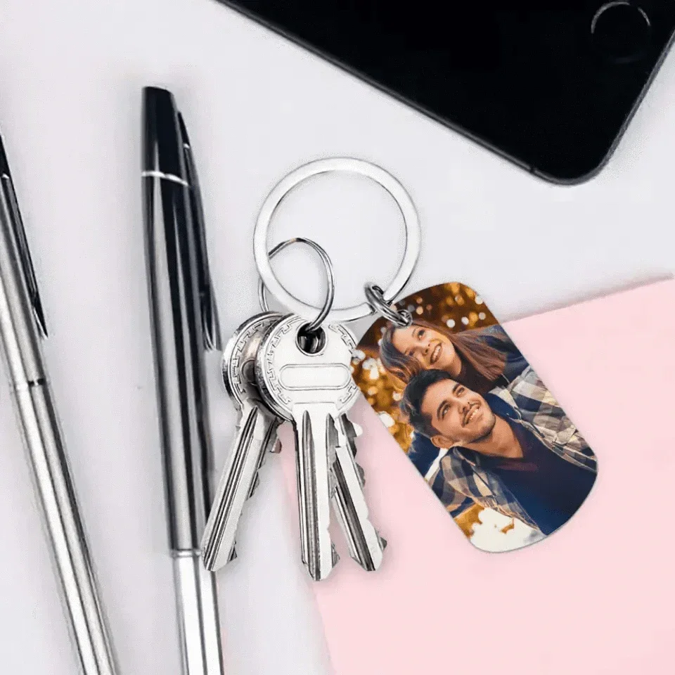 Custom Photo Personalized Keychain - We Will Still Be In Love - Joliny