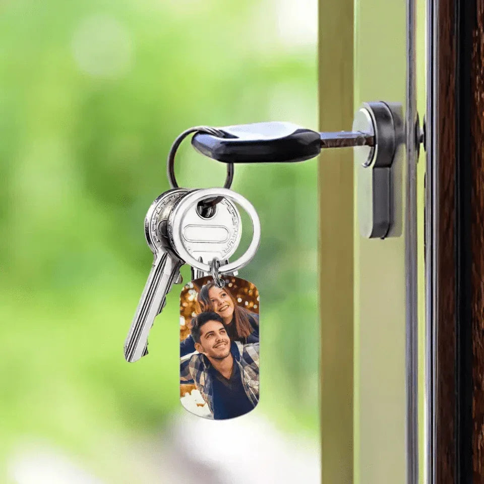 Custom Photo Personalized Keychain - We Will Still Be In Love - Joliny