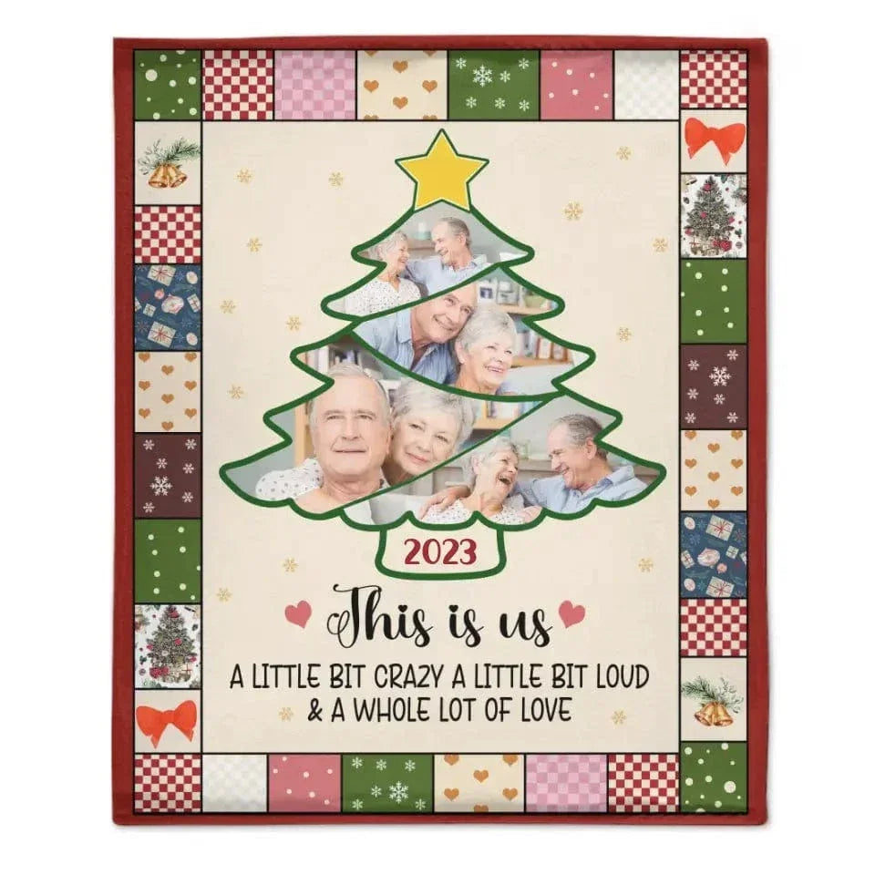 Custom Photo This Is Us A Little Bit Of Crazy Family Blanket - Joliny
