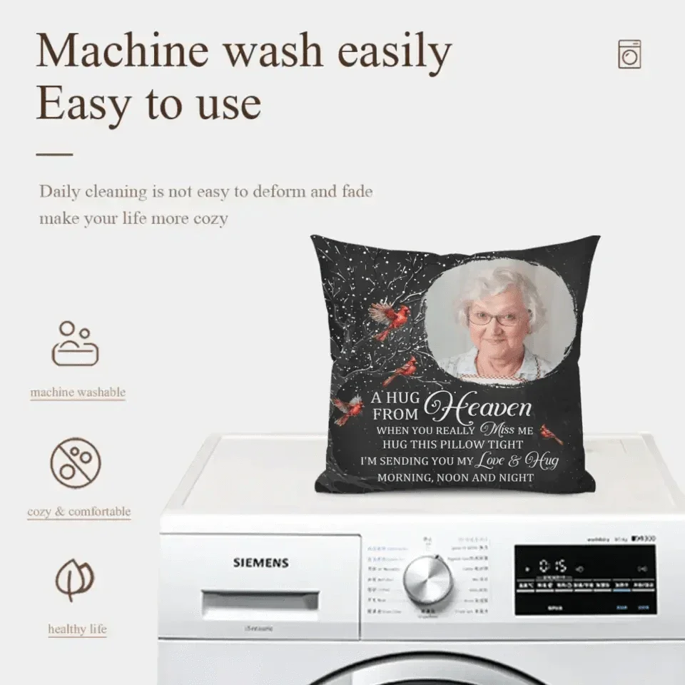 Custom Photo When You Miss Me I'm Always With You - Memorial Personalized Custom Pillow - Joliny