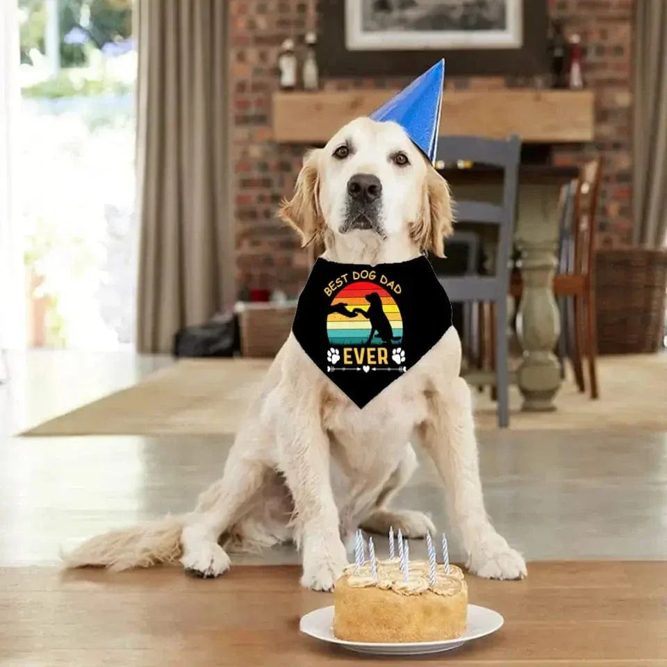 Custom Puppy Pet Scarf Triangle Bibs Kerchief - Joliny