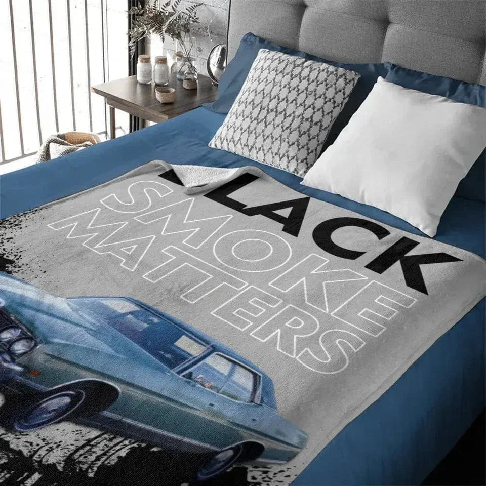 Custom Truck Blanket - Black Smoke Matters - Joliny