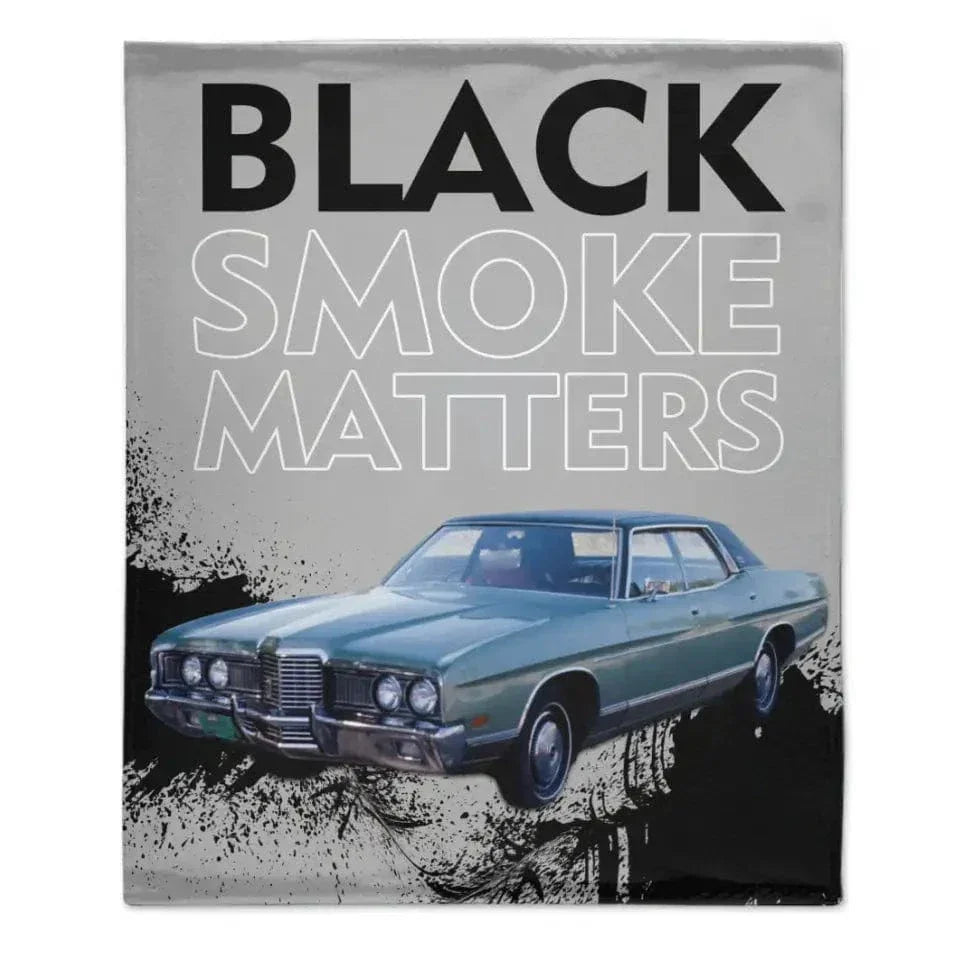 Custom Truck Blanket - Black Smoke Matters - Joliny