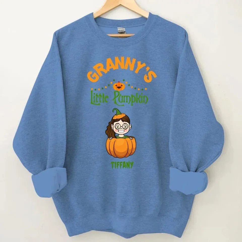 Customised Halloween Pumpkins - Personalised character and name pumpkin Sweatshirt - A Halloween Gift for Family - Joliny