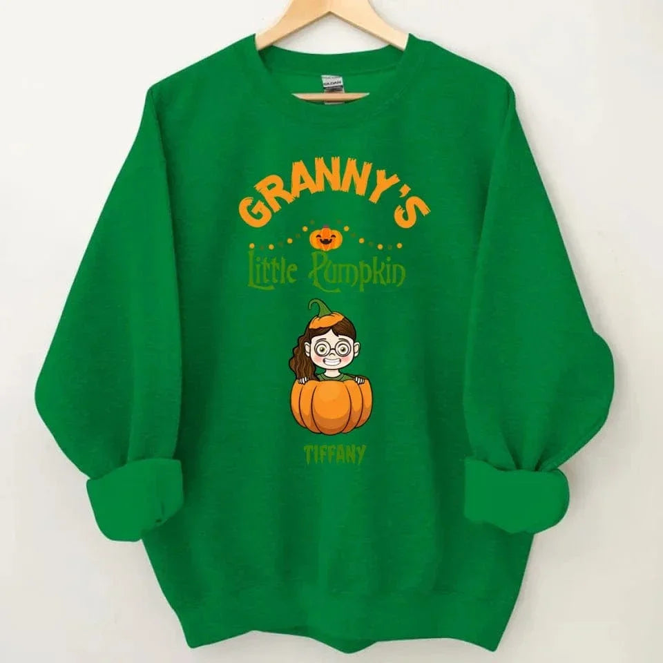 Customised Halloween Pumpkins - Personalised character and name pumpkin Sweatshirt - A Halloween Gift for Family - Joliny