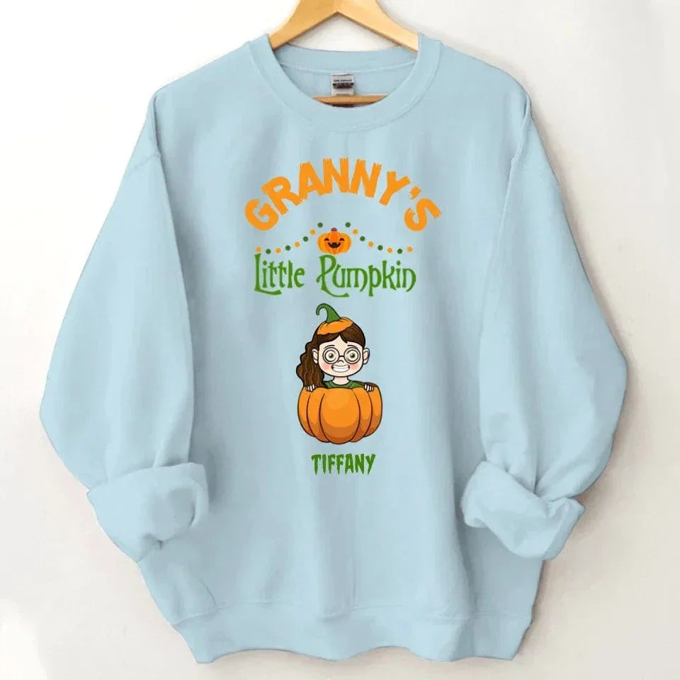 Customised Halloween Pumpkins - Personalised character and name pumpkin Sweatshirt - A Halloween Gift for Family - Joliny