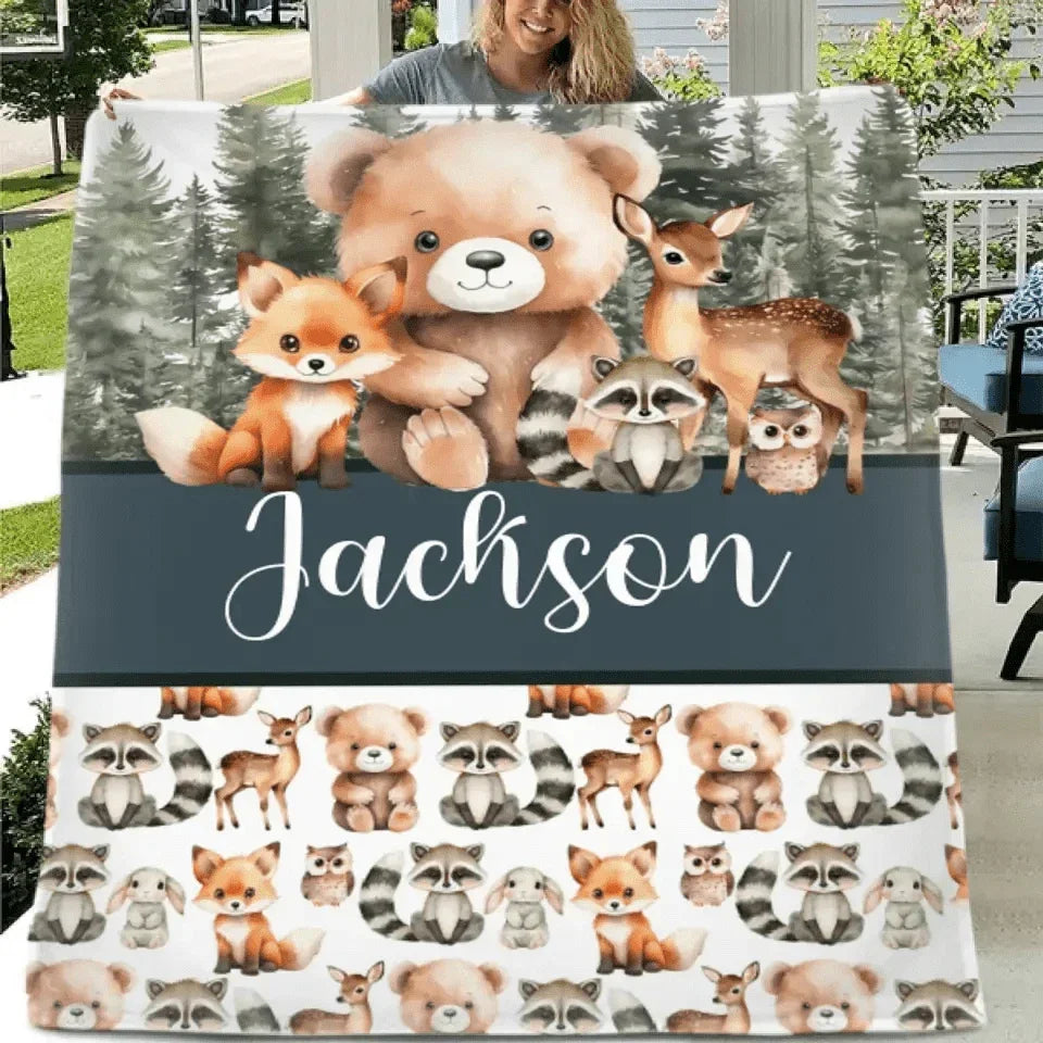 Customized Baby Blanket With Name - Customized Baby Gift For Newborn - Joliny