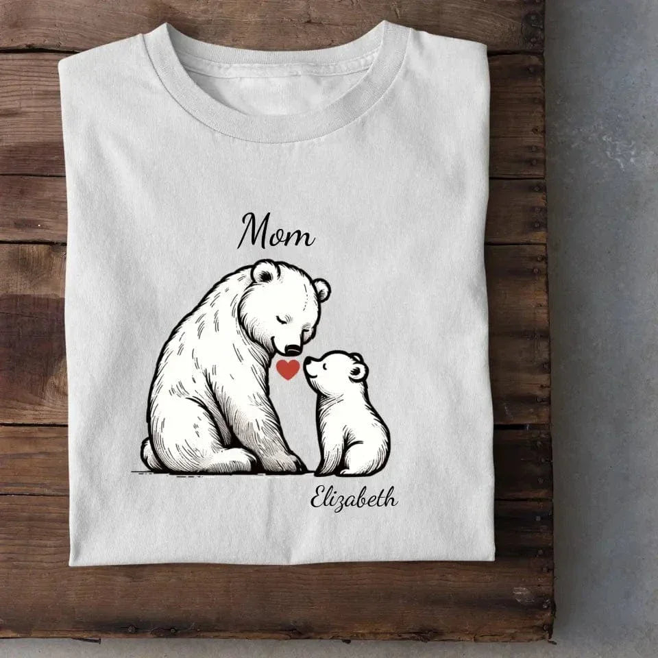 Customized bear children's cotton T-shirt with personalized name - Joliny