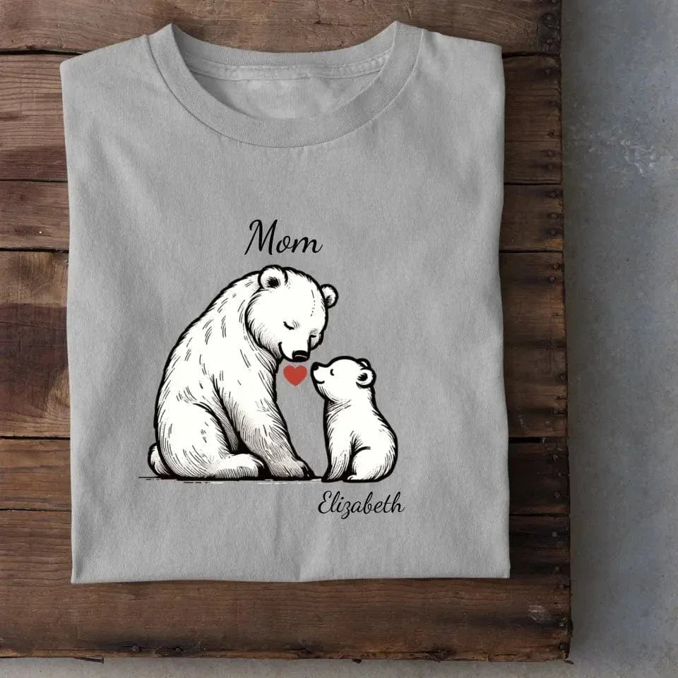 Customized bear children's cotton T-shirt with personalized name - Joliny