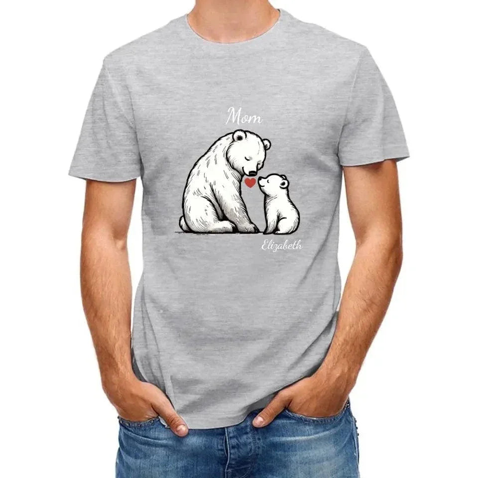 Customized bear children's cotton T-shirt with personalized name - Joliny