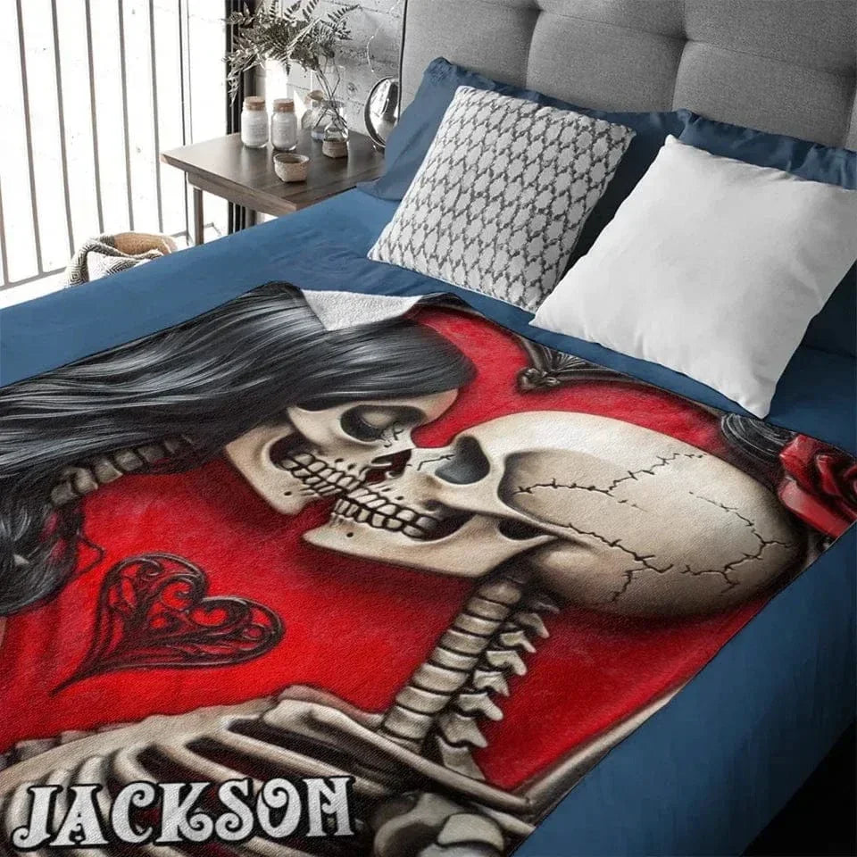 Customized Blankets Filled with Love - Personalized Name Till Death Do Us Part Eternal Love Blanket - A Gift For Boyfriend,Girlfriend,Husband,Wife - Joliny