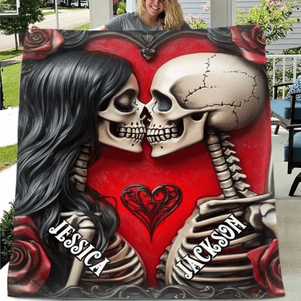 Customized Blankets Filled with Love - Personalized Name Till Death Do Us Part Eternal Love Blanket - A Gift For Boyfriend,Girlfriend,Husband,Wife - Joliny