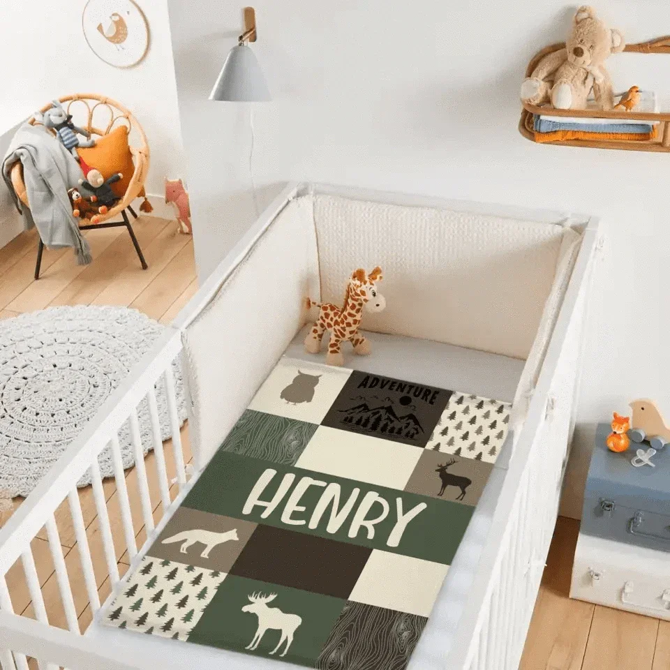 Customized Boy Names Nature Themed Baby Blanket, Great Birthday Gift - Joliny