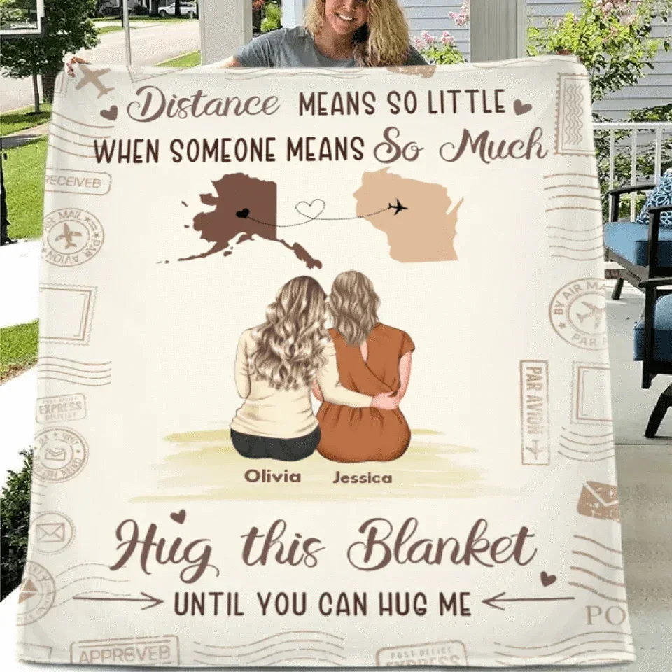 Customized Cartoon Character Hug Blanket - Personalized Theme and Character Cozy Soft Flannel Blanket - A Gift For Friends,Family - Joliny