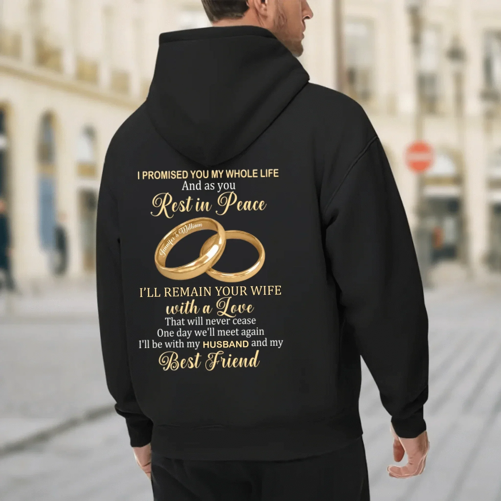 Customized Couple's Theme T-shirt - Personalized Nicknames for Ring Love Letter Clothing - A Gift For Wife,Husband,Girlfriend,Boyfriend - Joliny
