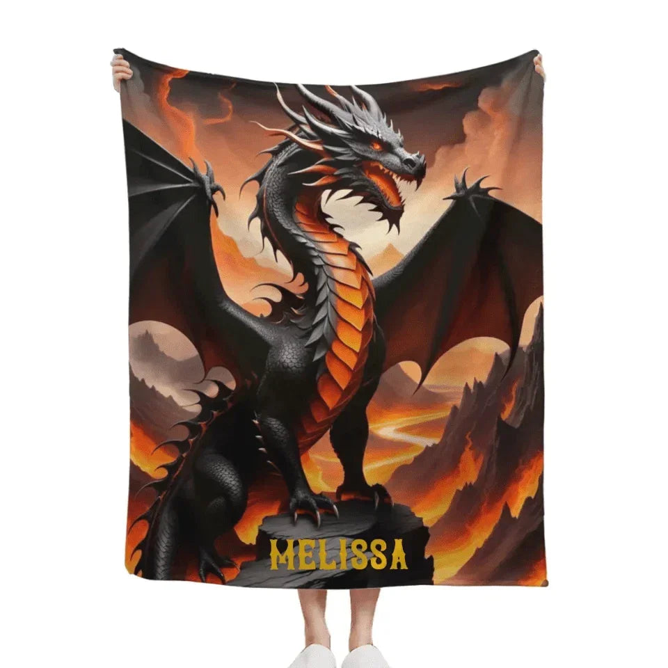 Customized Dinosaur Blanket - Soft Blanket With Personalized Dinosaur Background And Name - A Gift For Child,Dinosaur lovers - Joliny