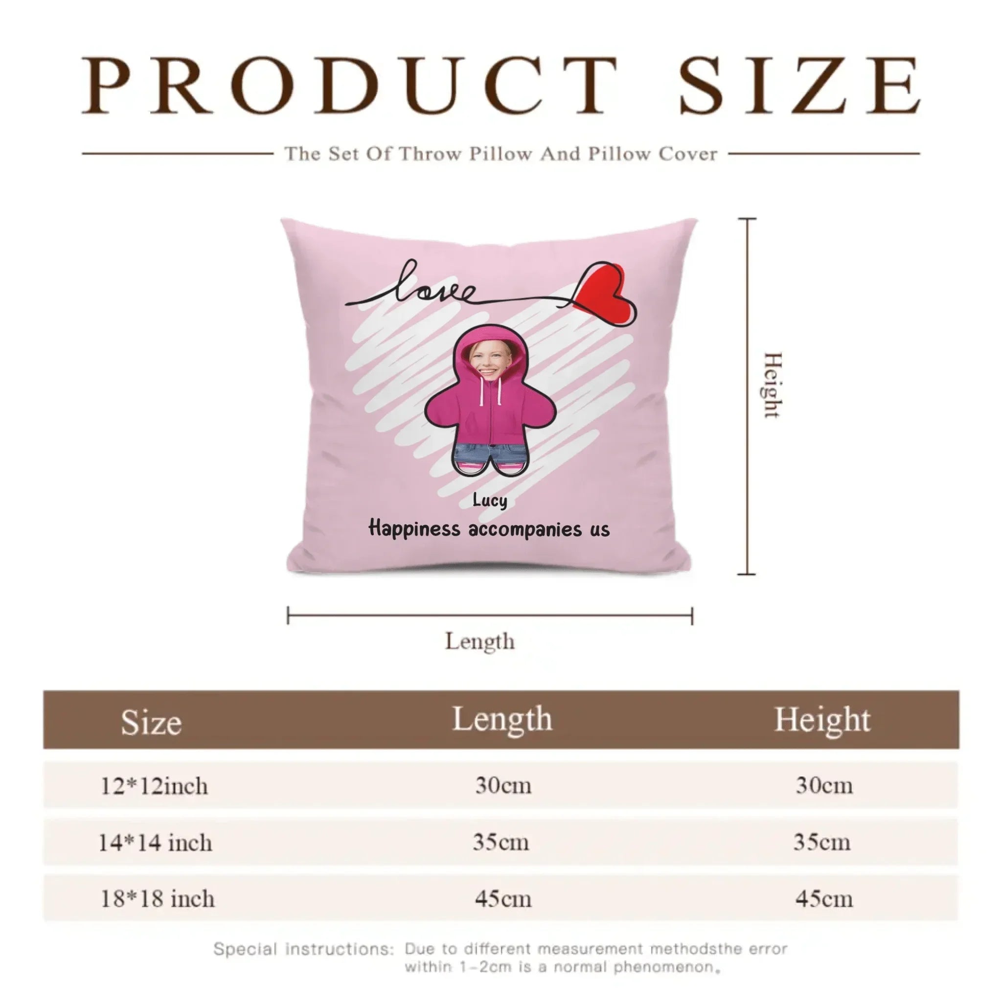 Customized Fun Family Pillowcase - Personalized Love Customized Fun Family Pillowcase with Family Member Photos and Names - A Gift For Family,Parent,Children - Joliny