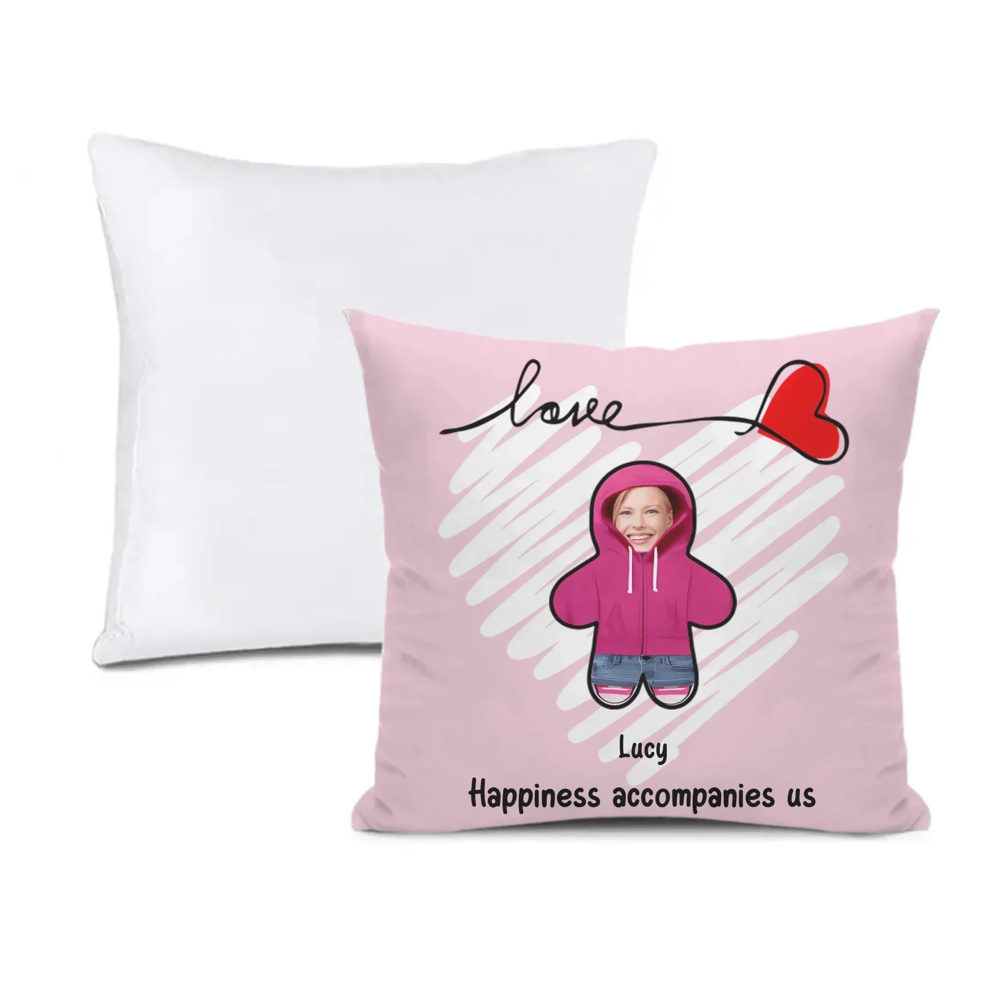 Customized Fun Family Pillowcase - Personalized Love Customized Fun Family Pillowcase with Family Member Photos and Names - A Gift For Family,Parent,Children - Joliny