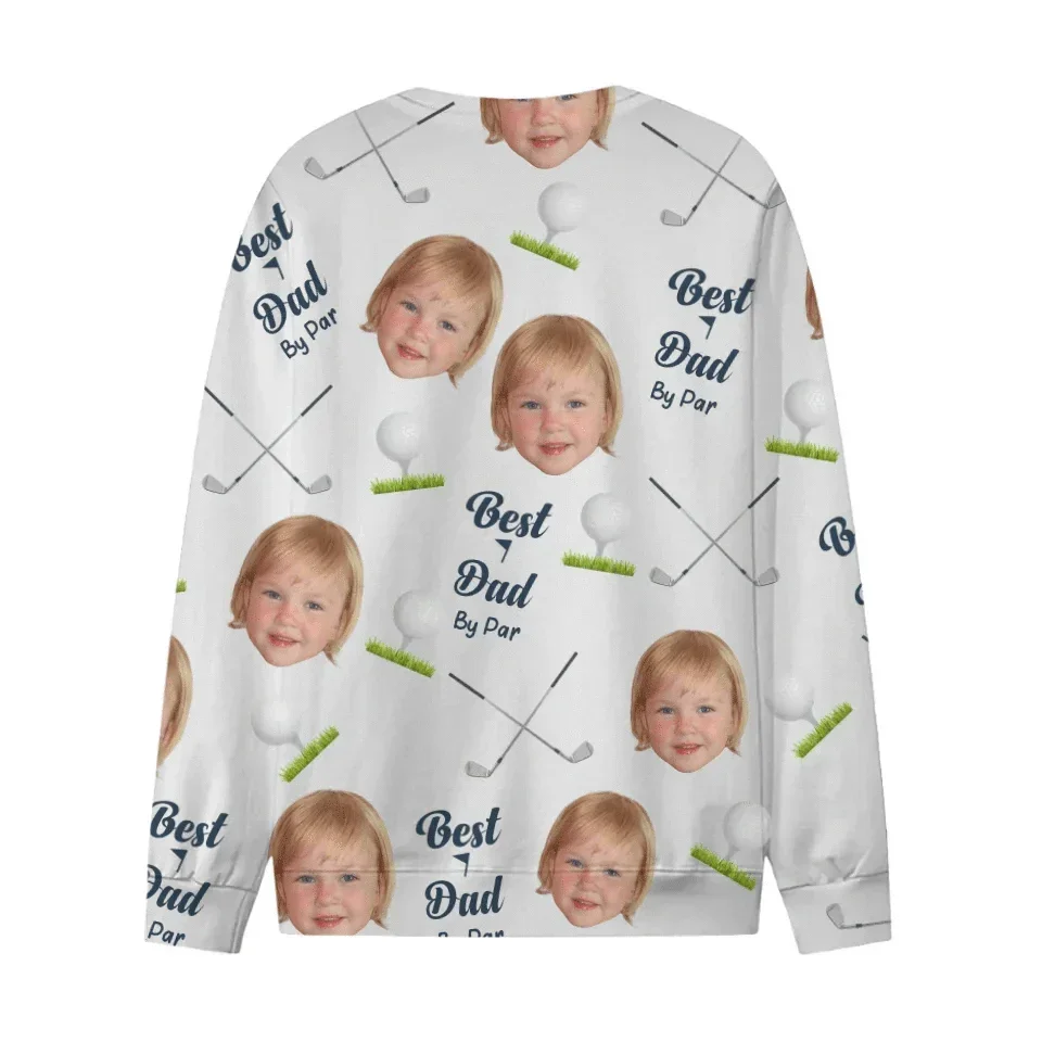 Customized Golf Themed Apparel - Personalized Nickname And Photo Golf Patterned Parent and Child Outfit - Cozy Gifts For Parents,Family,Teams - Joliny