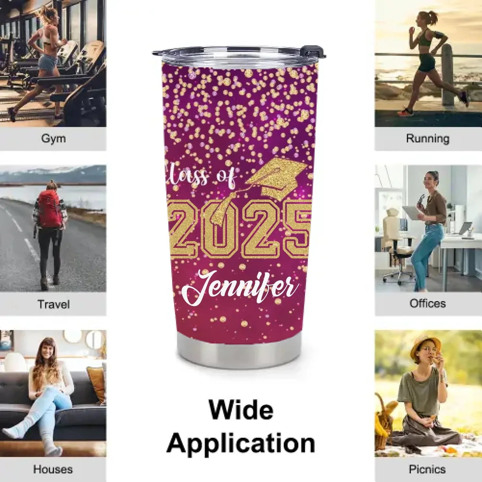 Customized Graduation Gifts - Personalized Name Graduation Commemorative Thermos Gift - A Gift For Children,Grandchildren,Graduates - Joliny