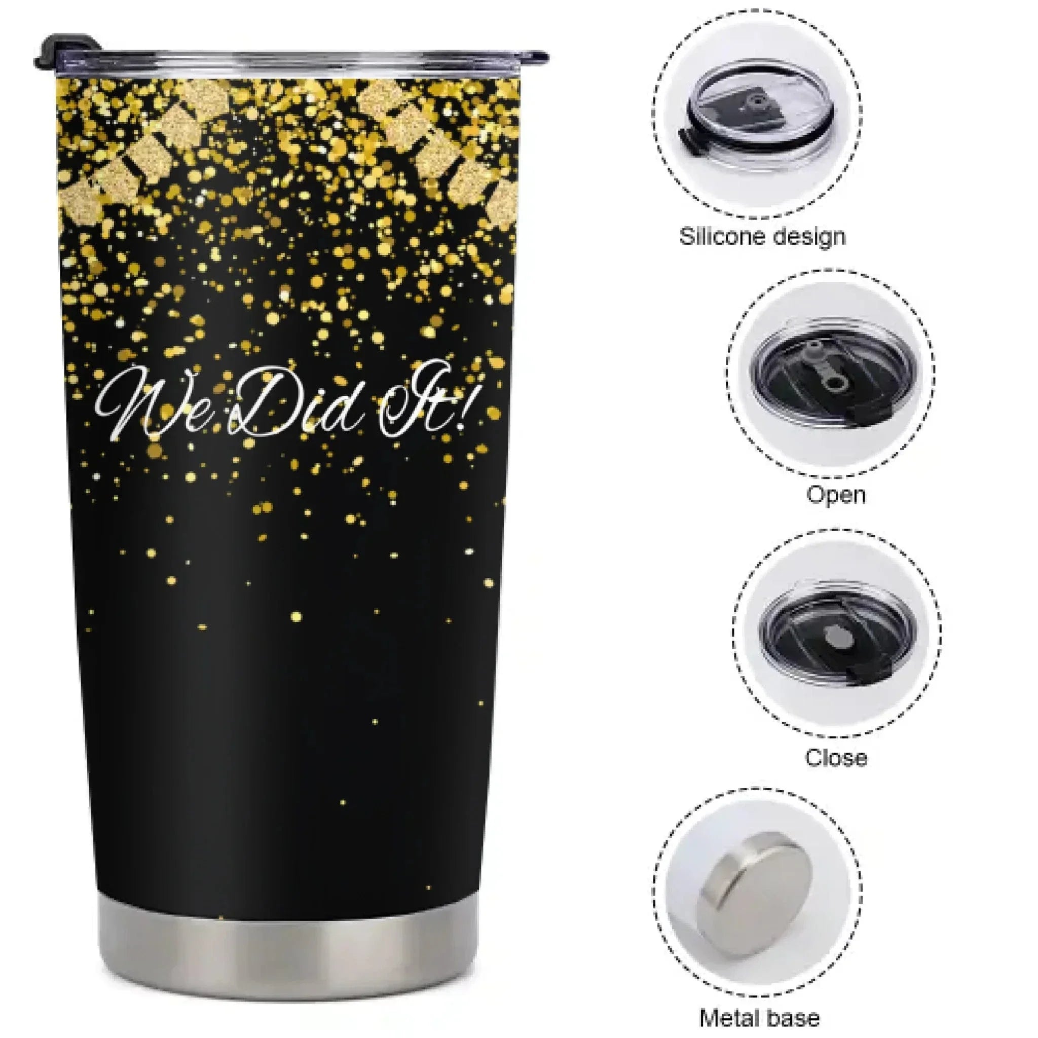 Customized Graduation Gifts - Personalized Name,School Name Graduation Celebration Themed Thermoses - A Gift For Children,Grandchildren,Graduates - Joliny