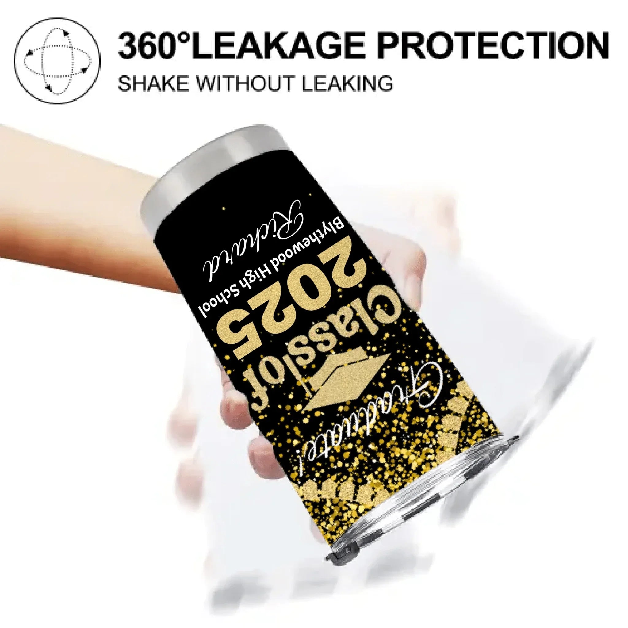 Customized Graduation Gifts - Personalized Name,School Name Graduation Celebration Themed Thermoses - A Gift For Children,Grandchildren,Graduates - Joliny