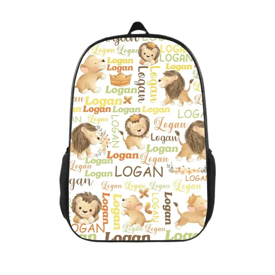 Customized Little Lion Schoolbag With Children’s Names, A Gift For The Beginning Of the School Season - Joliny