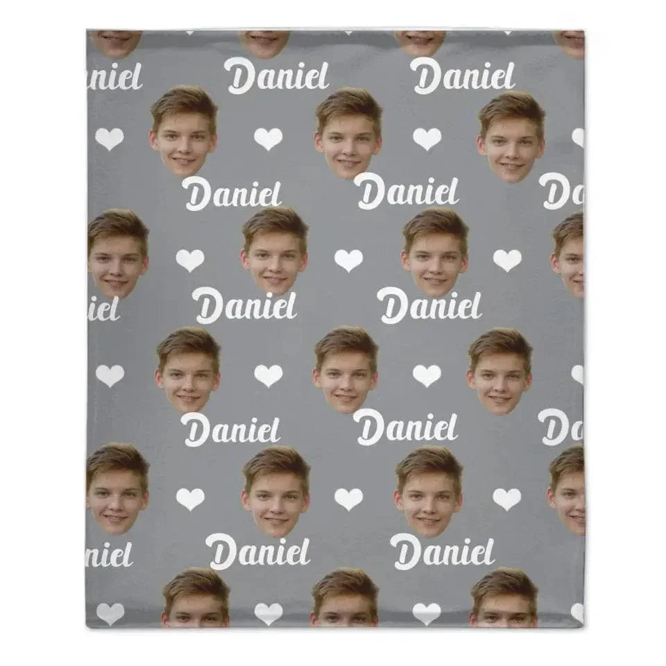 Customized Men's Blankets, Personalized Blankets with Face Prints, Gifts for Loved Ones - Joliny