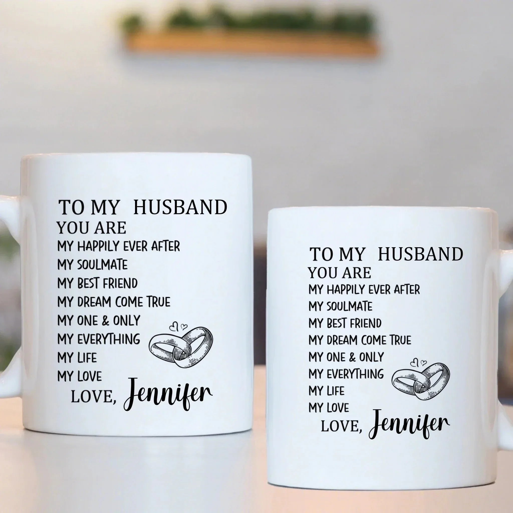 Customized Mugs to Express Love - Personalized Nickname and Name Love Letter Mug - A Gift For Girlfriend,Boyfriend,Wife,Husband - Joliny