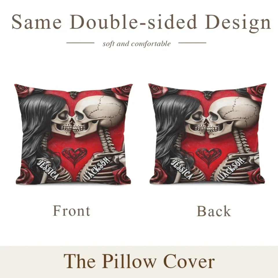Customized Pillows Filled with Love - Personalized Name Till Death Do Us Part Eternal Love Pillowcase - A Gift For Boyfriend,Girlfriend,Husband,Wife - Joliny