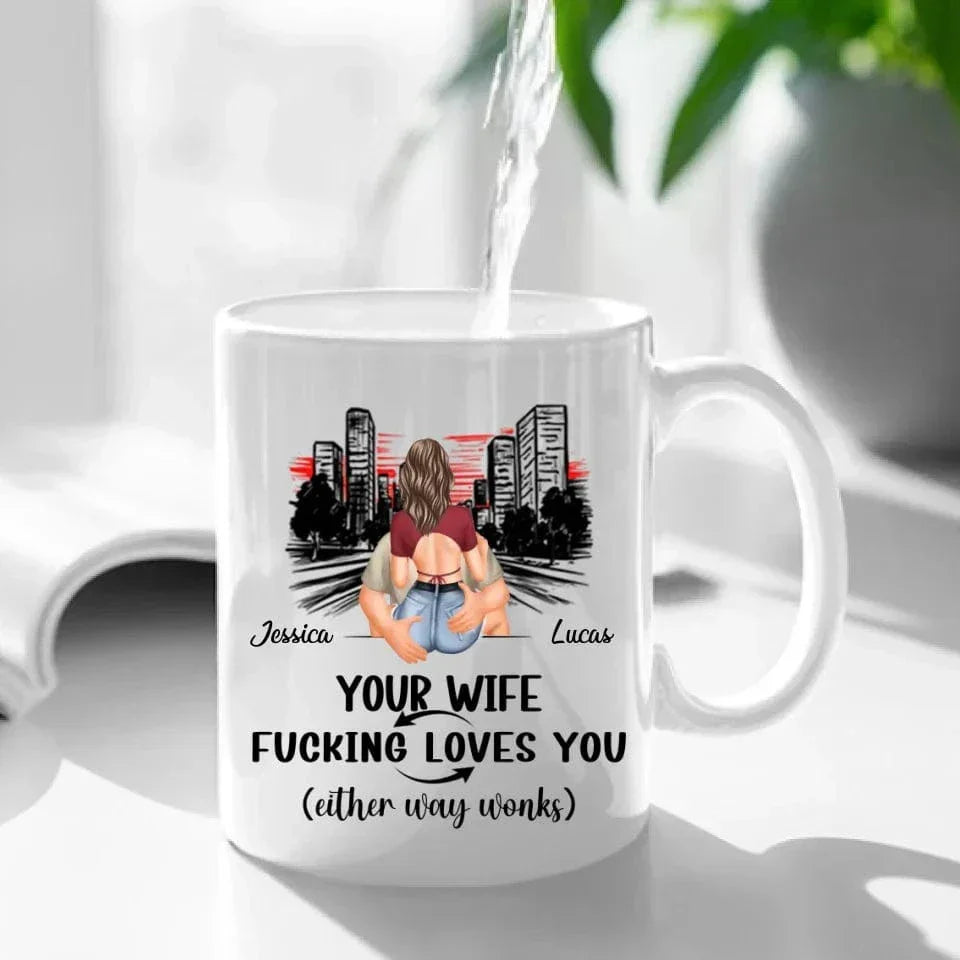 Customized Safe Driving Reminder Mug - Personalized Name and Character Safe Driving Themed Couple's Mug - A Gift For Husband,Boyfriend - Joliny