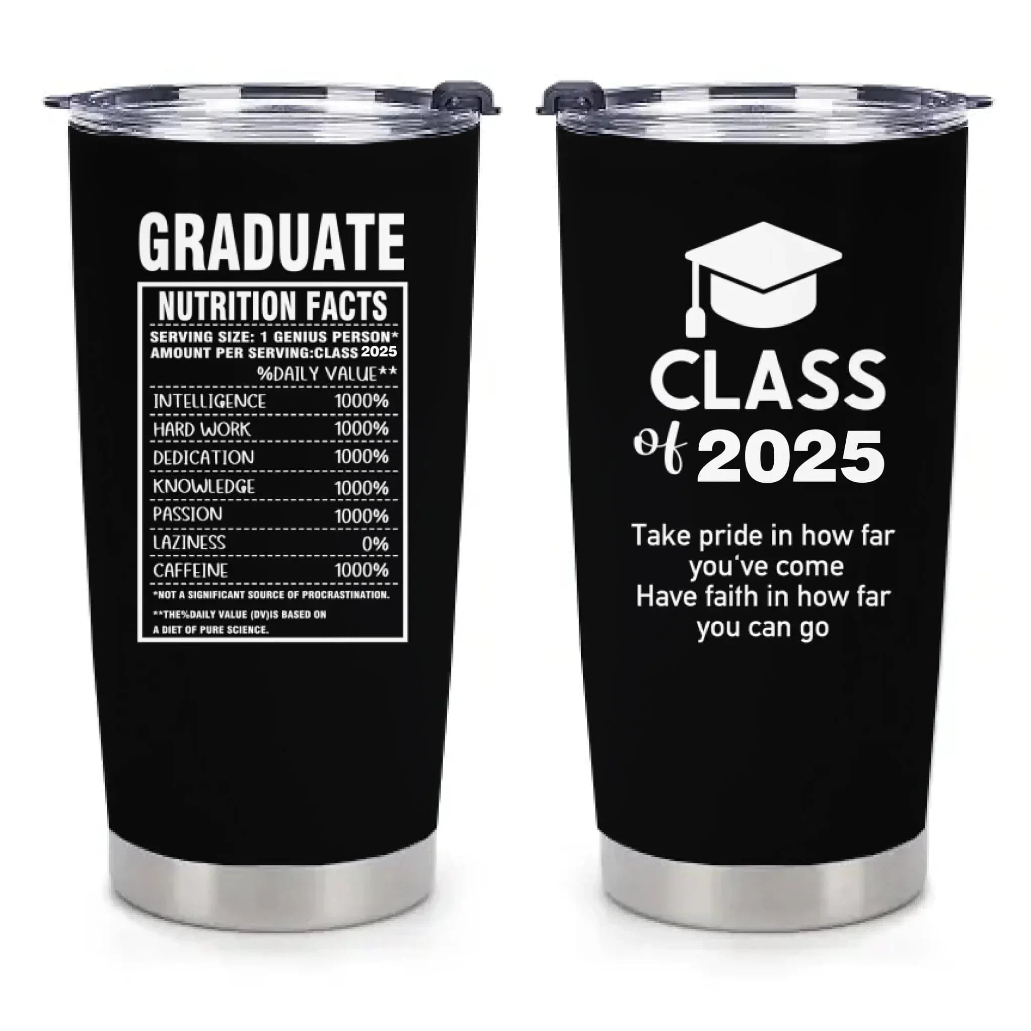 Customized Thermos Cup for Graduation Season - Personalized Name-themed Fun Advertising Text Thermos Cup - A Commemorative Gift For Family,Friend,BFF,Graduate - Joliny