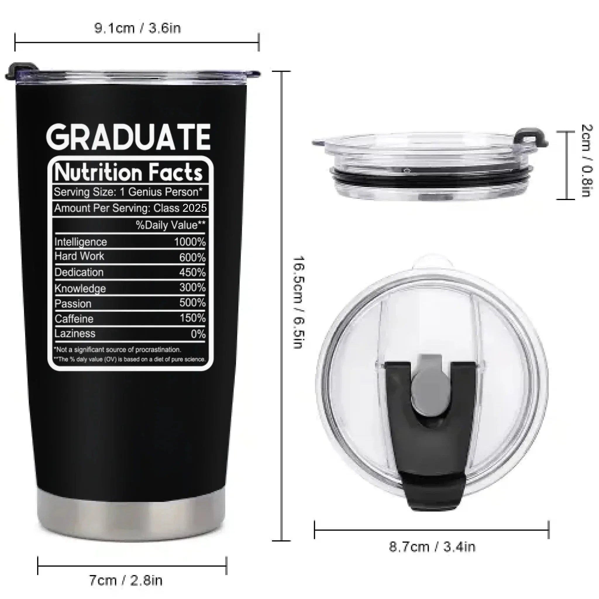 Customized Thermos Cup for Graduation Season - Personalized Name-themed Fun Advertising Text Thermos Cup - A Gift For Family,Friend,BFF,Graduate - Joliny